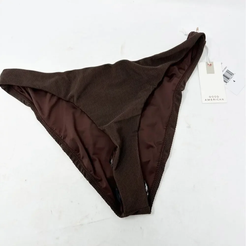 GOOD AMERICAN Ribbed Better Bikini Cheeky NWT in Size 4 (XL)